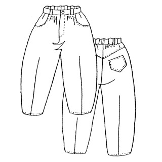 Patron n219 Pantalon 4 poches 4-10 ans