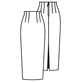 comment coudre une jupe droite longue