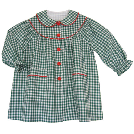 Patron n351 Tablier fille col Claudine 2-3-4 ans