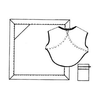 Patron n 377 Cape de bain et bavoir (trs couvrant, idal pour apprendre  manger) 6-36 mois