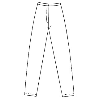 Patron n939 Pantalon droit sans poche T. : 36-46